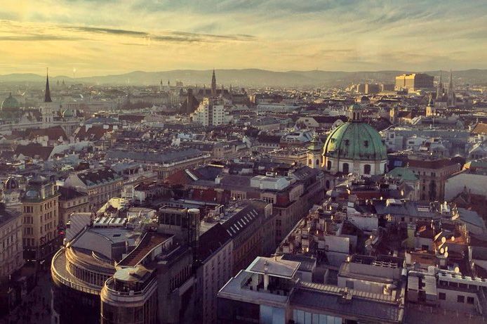 Panorama über Wien.